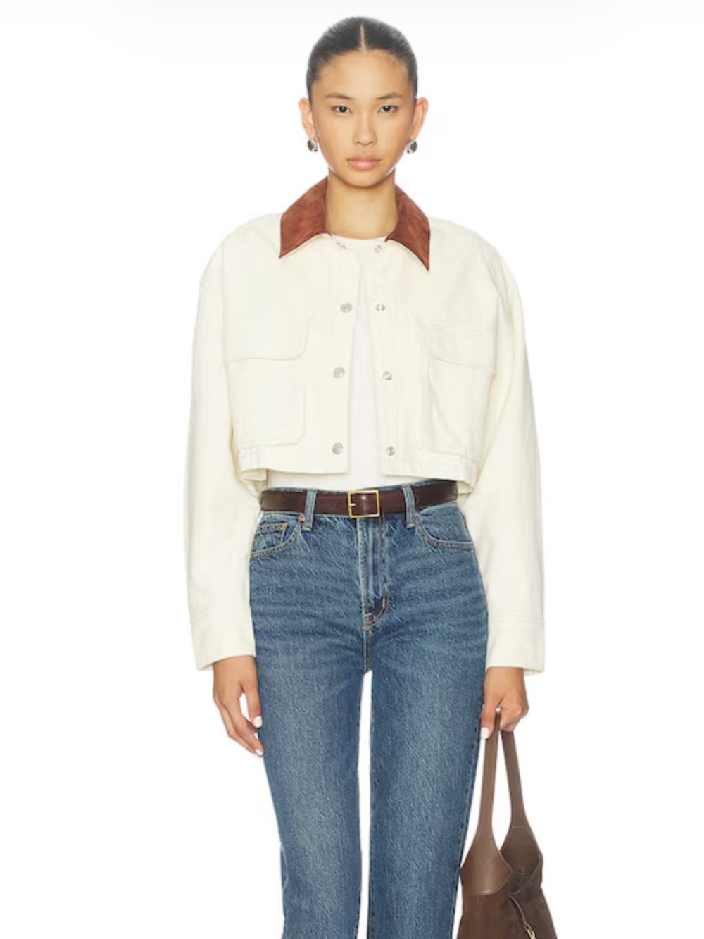 Free People Martha Workwear Jacket Coat Tofu Large NWT Unopened We the Free